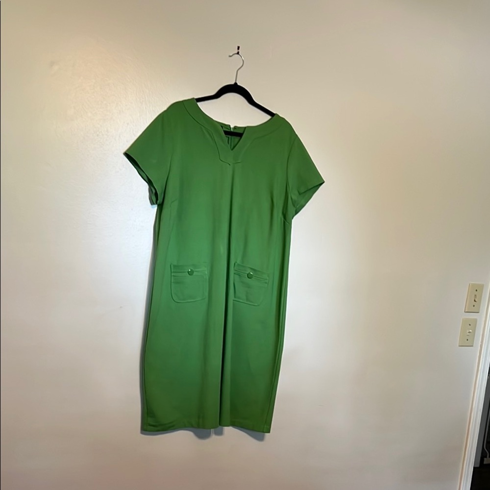 Talbots Vibrant Green Dress